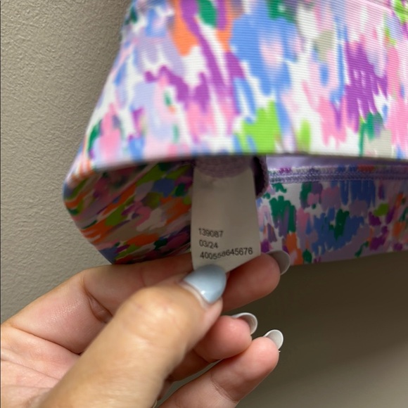 Tek Gear Pink and Blue Sports Bra with Racerback - Picture 3 of 7